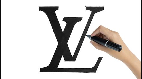 how to draw lv logo|louis vuitton logo background.